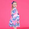 Picture of Rochy Girls Mar Winter Collection A Line Ruffle Dress - Blue Fuschia Multi