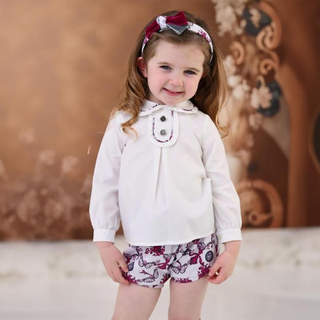 Picture of Rochy Girls Moneda Winter Collection Jam Pant Set X 2 - Burgundy Grey