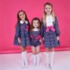 Picture of Rochy Girls Nudos Winter Collection Blouse & Romper Set X 2 - Navy Fuschia