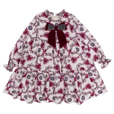 Picture of Rochy Girls Moneda Winter Collection Iconic Dress - Burgundy Grey