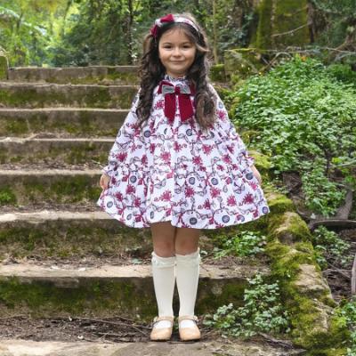 Picture of Rochy Girls Moneda Winter Collection Iconic Dress - Burgundy Grey