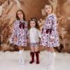 Picture of Rochy Girls Moneda Winter Collection Iconic Dress - Burgundy Grey