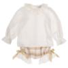 Picture of Rochy Girls Gold Winter Collection Jam Pant Set X 2 - Beige Check Gold