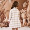 Picture of Rochy Girls Gold Winter Collection A Line Dress - Beige Check Gold