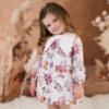 Picture of Rochy Girls Aroma Winter Collection Floral Romper  With Oversized Collar - Multi