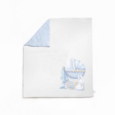 Picture of First Baby Vintage Pram Padded Blanket 80cm x 90cm - Blue