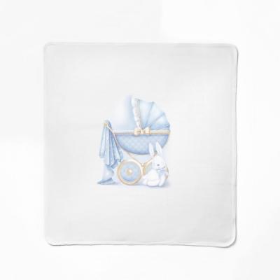 Picture of First Baby Vintage Pram Swaddle - Blue 