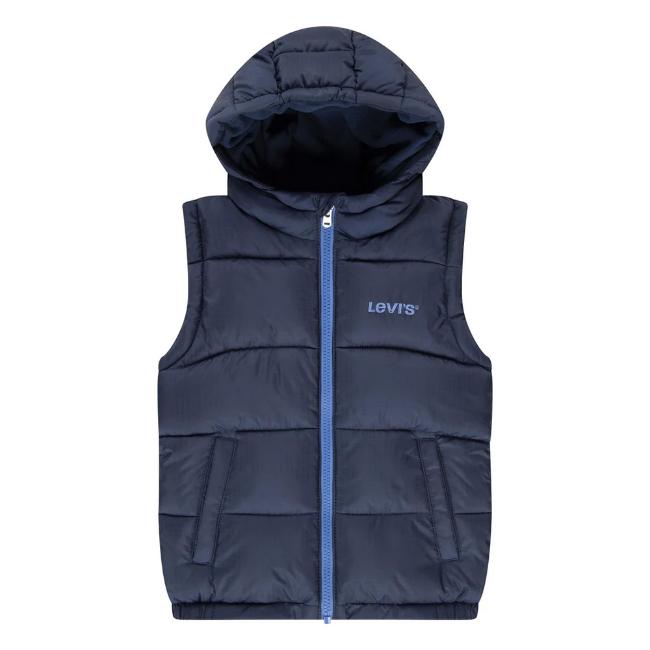 Picture of Levi's Boys Padded Logo Gilet - Navy Blue