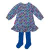 Picture of Agatha Ruiz De La Prada Glitter Heart Dress & Tights Set - Blue