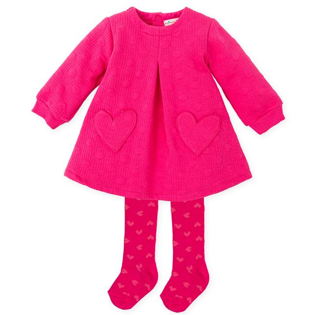 Picture of Agatha Ruiz De La Prada Flowers & Hearts Dress Set - Fuchsia Pink