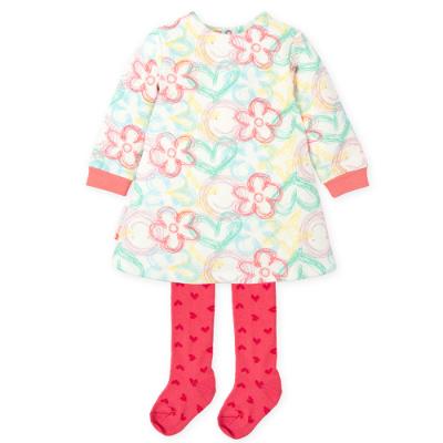 Picture of PRE-ORDER Agatha Ruiz De La Prada Multi Doodles Dress Set - Coral