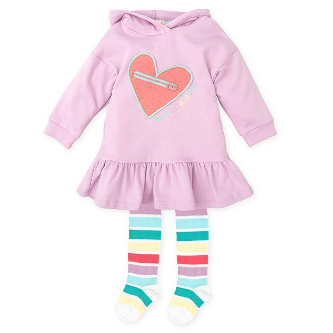 Picture of Agatha Ruiz De La Prada Pastels Hooded Dress Set - Lilac