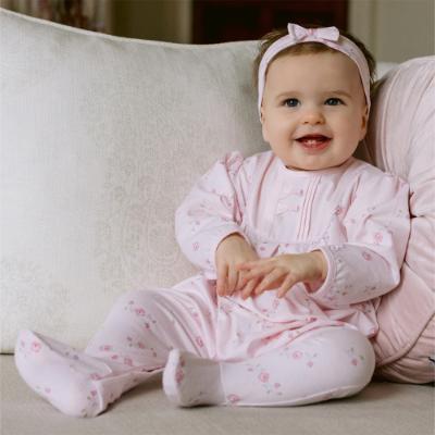 Picture of Emile Et Rose Girls Hyacinth Rosebud Babygrow Set - Pink