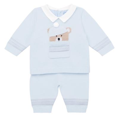 Picture of Emile Et Rose Boys Hudson Knitted Teddy Trouser Set - Blue