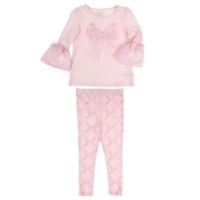 Picture of Caramelo Kids Girls Beautiful Bows Tunic & Legging Set X 2 - Pink