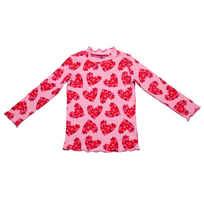 Picture of Agatha Ruiz De La Prada Feelings Heart T-shirt - Pink