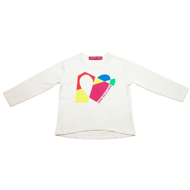 Picture of Agatha Ruiz De La Prada Puzzle Heart T-shirt - Ivory