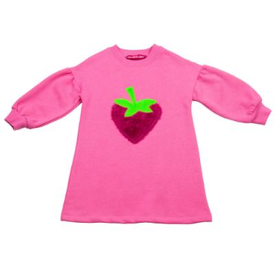 Picture of Agatha Ruiz De La Prada Strawberry Sweatshirt Dress - Fuchsia Pink