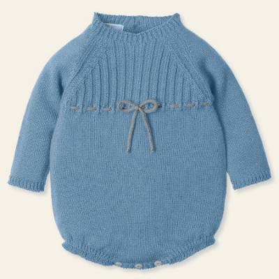 Picture of Mac Ilusion Baby Anhelar Collection Boys Seamless Knitted Romper - Blue Dream