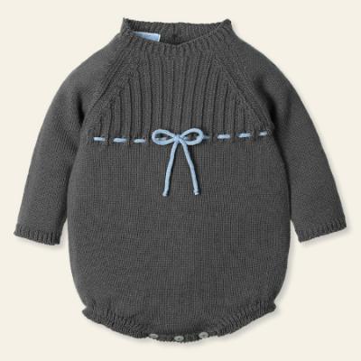 Picture of Mac Ilusion Baby Anhelar Collection Boys Seamless Knitted Romper - Grey Lead