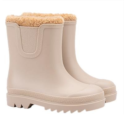 Picture of Igor Tokio Borreguito Lined Short Rain Boot - Beige 