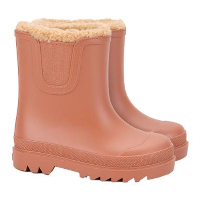 Picture of Igor Tokio Borreguito Lined Short Rain Boot - Teja Brick Red