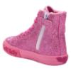 Picture of Lelli Kelly Girls Dafne Flat Glitter Ankle Boot With Curly Fleece Lining - Dark Pink Fuchsia