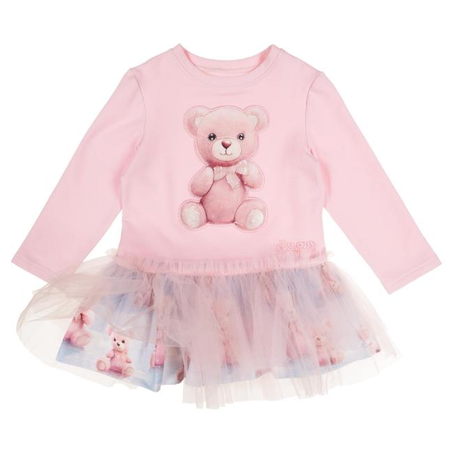 Picture of Daga Girls Teddy Bear Dream Dress - Pink