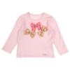 Picture of PRE ORDER Daga Girls Pretty In Pink Top & Bow Print & Tulle Skirt Set - Pink