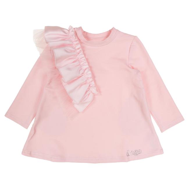 Picture of Daga Girls Pretty In Pink Shoulder Ruffle Dress - Pink