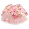 Picture of Daga Girls Pretty In Pink Bow Print Dress - Pink