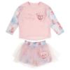 Picture of Daga Girls Teddy Bear Dream Print Skort & Top Set X 2 - Pink Blue 