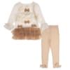 Picture of Caramelo Kids Girls Carousel Dream Tunic & Legging Set X 2 - Mink Beige