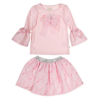 Picture of Caramelo Kids Girls Beautiful Bows Top & Skirt Set X 2 - Pink