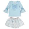 Picture of Caramelo Kids Girls Beautiful Bows Top & Skirt Set X 2 - Sky Blue 