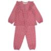 Picture of Tutto Piccolo Girls Christmas Collection Gingham Pyjama Set x 2 - Red