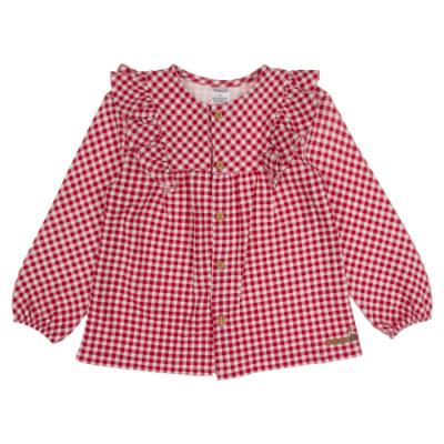 Picture of Tutto Piccolo Girls Christmas Collection Gingham Pyjama Set x 2 - Red