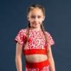 Picture of Bonini by A* Dee Energy Leopard Print Sport Top - Red