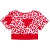 Picture of Bonini by A* Dee Energy Leopard Print Sport Top - Red