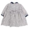 Picture of Sarah Louise Girls Smocked Ditsy Floral  Dress - French Navy Blue 