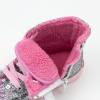 Picture of Lelli Kelly Girls Dafne Flat Glitter Ankle Boot With Curly Fleece Lining - Pewter Pink