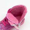 Picture of Lelli Kelly Girls Dafne Flat Glitter Ankle Boot With Curly Fleece Lining - Dark Pink Fuchsia