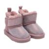 Picture of Lelli Kelly Toddler Girls Easy On Diamante Sheepskin Boot - Dark Pink 