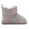 Picture of Lelli Kelly Toddler Girls Easy On Diamante Sheepskin Boot - Light Grey