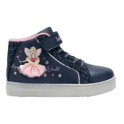 Picture of Lelli Kelly Girls Easy On Mille Stelle Changeable TuTu Mid Boot - Navy Blue Pink 