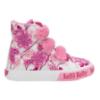 Picture of Lelli Kelly Girls Bella Mid Ankle Boot With 3 Front Straps & Curly Fleece Lining - White Pink Fuchsia 