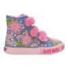 Picture of Lelli Kelly Girls Bella Mid Ankle Boot With 3 Front Straps & Curly Fleece Lining - Blue Pink Fuchsia 