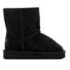 Picture of Lelli Kelly Girls Embossed Hearts & Rhinestone Sheepskin Boot - Black