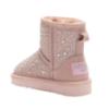 Picture of Lelli Kelly Girls Rhinestone Sheepskin Mid Calf Boot - Rosa Pink 