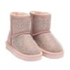 Picture of Lelli Kelly Girls Rhinestone Sheepskin Mid Calf Boot - Rosa Pink 